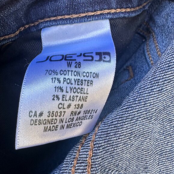 Joe’s Mid Rise Skinny Dark Blue  THQ4R45 96B Jeans Size 28 - Picture 2 of 11